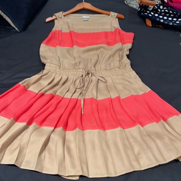Cache pleated dress with drawstring waist size M - Picture 4 of 6